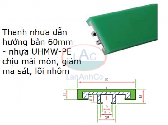thanh nhựa dẵn hướng
